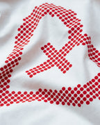 Cross Heart Ringer Cropped Tee